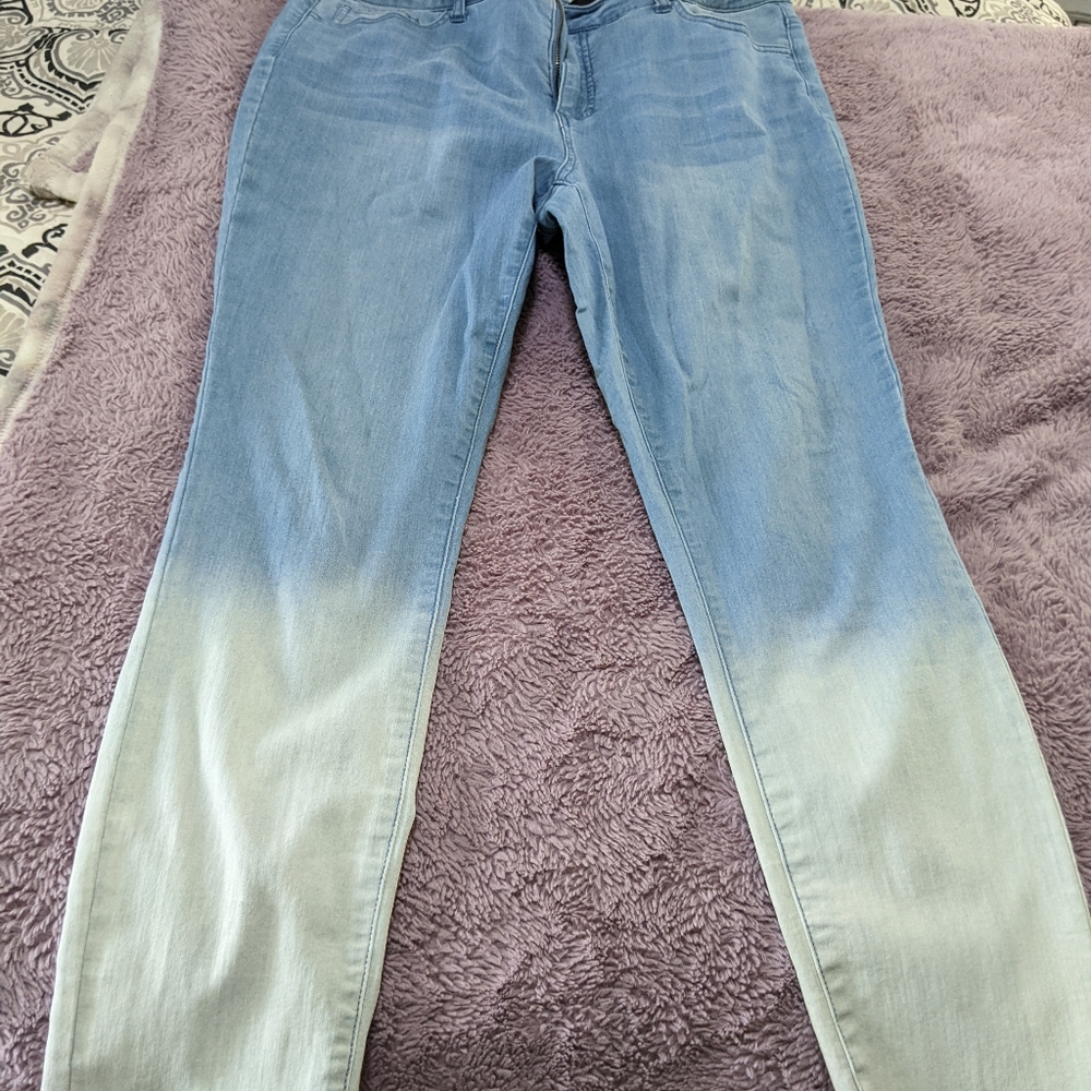 Skinny jeans ombre in color